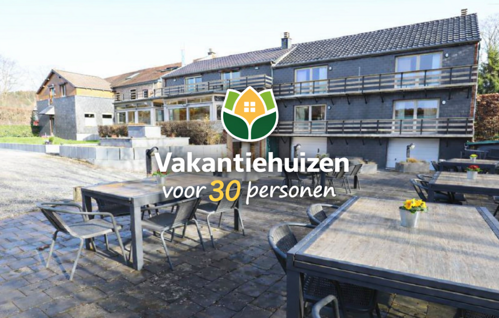 vakantiehuizen voor 30 personen