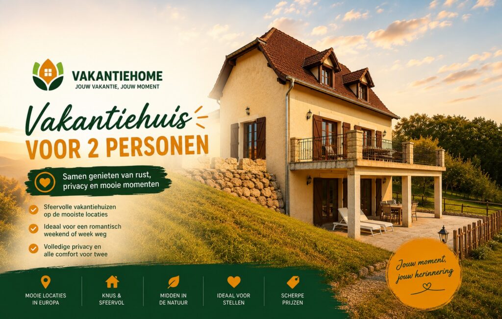 Vakantiehuis 2 personen